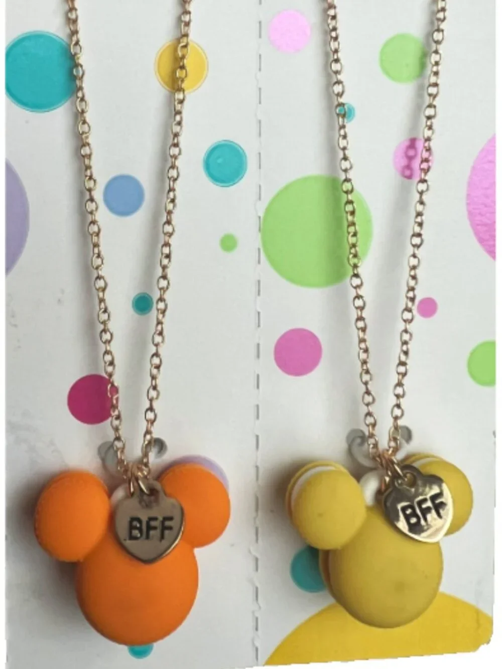 Disney BFF Mickey Macaroon Necklace Set